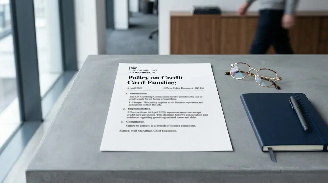 Official UK Gambling Commission policy document on the 2020 credit card ban