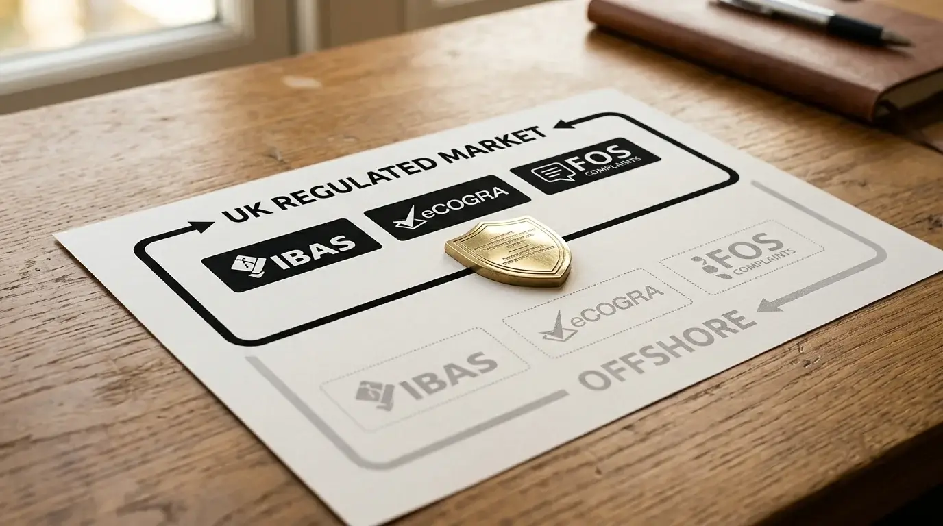Visualisation of the UK Gambling Commission's regulatory perimeter and the player protections that end at its edge